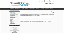 Desktop Screenshot of drumsticksdirect.com